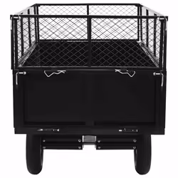 vidaXL Tipping Trailer for Lawn Mower 300 kg Load Garden Trolley Cart Truck - Additional view 4