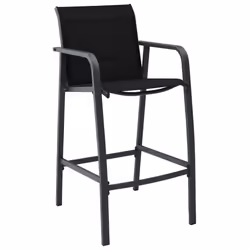 VidaXL 48117 outdoor chair Terrace Steel, Textile Black