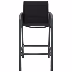 VidaXL 48117 outdoor chair Terrace Steel, Textile Black