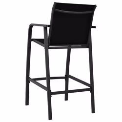 VidaXL 48117 outdoor chair Terrace Steel, Textile Black - Additional view 5
