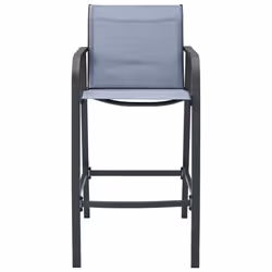 VidaXL 48118 outdoor chair Terrace Steel, Textile Grey