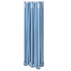 vidaXL Professional Folding Party Tent with 4 Sidewalls 3x6m Blue Steel Gazebo