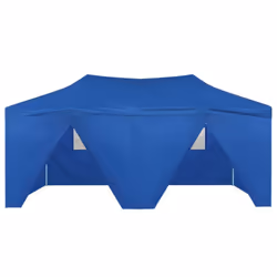 vidaXL Professional Folding Party Tent with 4 Sidewalls 3x6m Blue Steel Gazebo - Additional view 5