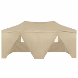 vidaXL Professional Folding Party Tent with 4 Sidewalls 3x6m Cream Steel Camp - Additional view 6
