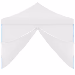 vidaXL Folding Pop-up Party Tent with 8 Sidewalls 3x9m White Gazebo Canopy - Additional view 4
