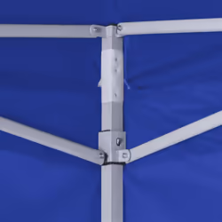 vidaXL Professional Folding Party Tent with 4 Sidewalls Steel Blue 2x2m Canopy - Additional view 4