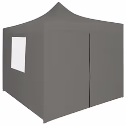 vidaXL Professional Folding Party Tent 4 Sidewalls Steel Anthracite Canopy - Additional view 4