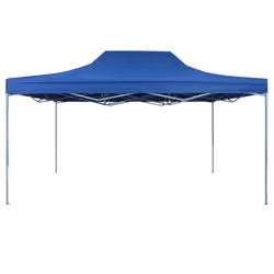 vidaXL Professional Folding Party Tent 3x4m Blue Steel Outdoor Canopy Gazebo - Additional view 2