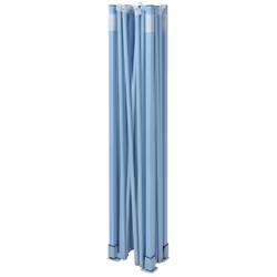 vidaXL Professional Folding Party Tent with 3 Sidewalls 3x4m Blue Steel Gazebo