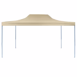 vidaXL Professional Folding Party Tent 3x4m Cream Steel Outdoor Canopy Gazebo