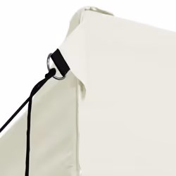 vidaXL Professional Folding Party Tent 4 Sidewalls Steel Cream 3x4m Canopy - Additional view 4
