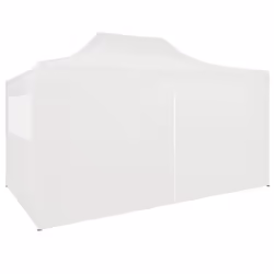vidaXL Professional Folding Party Tent 4 Sidewalls Steel White 3x4m Canopy - Additional view 5