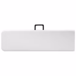 vidaXL 2x Folding Garden Benches 180cm HDPE White Outdoor Foldable Seating - Additional view 5
