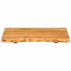 vidaXL Solid Acacia Wood Bathroom Vanity Top Wooden Countertop Vanity Top - Additional view 2