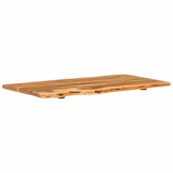 vidaXL Solid Acacia Wood Bathroom Vanity Top Wooden Countertop Vanity Top - Additional view 8
