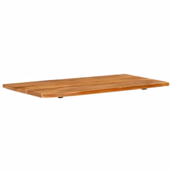 vidaXL Solid Acacia Wood Bathroom Vanity Top Wooden Countertop Vanity Top - Additional view 9