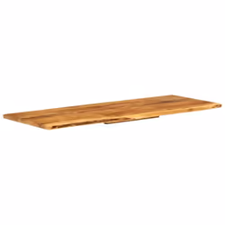 vidaXL Solid Acacia Wood Bathroom Vanity Top Wooden Countertop Vanity Top - Additional view 9