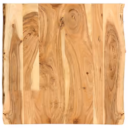 vidaXL Solid Acacia Wood Tabletop 58x(50-60)x2.5cm Dining Table Replacement