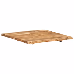 vidaXL Solid Acacia Wood Tabletop 58x(50-60)x2.5cm Dining Table Replacement - Additional view 4