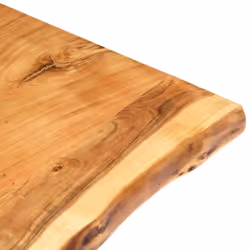 vidaXL Solid Acacia Wood Tabletop 80x(50-60)x2.5cm Dining Table Replacement