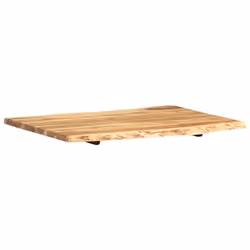 vidaXL Solid Acacia Wood Tabletop 80x(50-60)x2.5cm Dining Table Replacement - Additional view 7