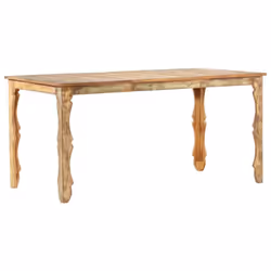 vidaXL Dining Table 160x80cm Solid Reclaimed Wood Kitchen Dinner Room Tables - Additional view 6