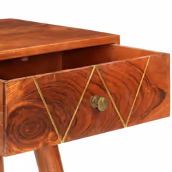 vidaXL Solid Acacia Wood Console Table 90cm Hallway Side Accent Display Stand - Additional view 4