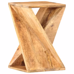 vidaXL Solid Mango Wood Side Table 35x35x55cm Living Room Table Telephone Desk