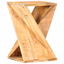 vidaXL Solid Mango Wood Side Table 35x35x55cm Living Room Table Telephone Desk - Additional view 6