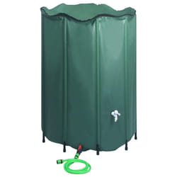 vidaXL Collapsible Rain Water Tank with Spigot 1350 L Water Barrel Collector