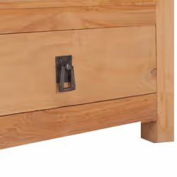 vidaXL Solid Teak Wood Bedside Cabinet 40x30x50cm Storage Sideboard Nightstand - Additional view 6