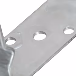 vidaXL Fence Anchors Garden Ground Anchor Post Bracket Silver Galvanised Steel - 12 x 6 x 15 cm - Additional view 6