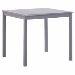 vidaXL 5 Piece Solid Acacia Wood Garden Dining Set Grey Outdoor Table Chair