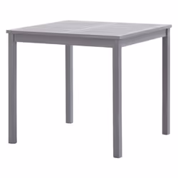 vidaXL 5 Piece Solid Acacia Wood Garden Dining Set Grey Outdoor Table Chair
