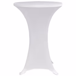 vidaXL 4x Standing Table Cover ?70cm White Stretch Party Tableware Slipcovers