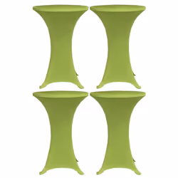 vidaXL 4x Stretch Table Cover Green Tablecloth Slipcovers Party Tableware