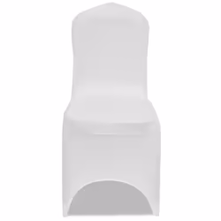 vidaXL 12x Chair Cover Stretch White Banquet Seat Spandex Dining Chairs Covers - Additional view 4