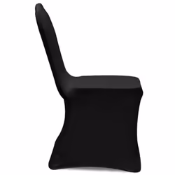 vidaXL 12x Chair Cover Stretch Black Banquet Seat Spandex Dining Chairs Covers - Additional view 4