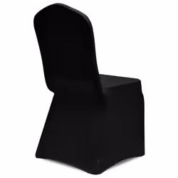 vidaXL 12x Chair Cover Stretch Black Banquet Seat Spandex Dining Chairs Covers - Additional view 5