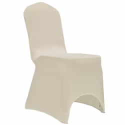 vidaXL 12x Chair Cover Stretch Cream Banquet Seat Spandex Dining Chairs Covers