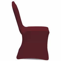 vidaXL 12x Chair Cover Stretch Burgundy Banquet Spandex Dining Chairs Covers - Additional view 4