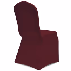 vidaXL 12x Chair Cover Stretch Burgundy Banquet Spandex Dining Chairs Covers - Additional view 5