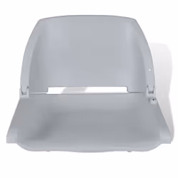 vidaXL 2x Boat Seats Foldable Backrest No Pillow Grey Sailing Boats Parts