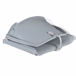 vidaXL 2x Boat Seats Foldable Backrest No Pillow Grey Sailing Boats Parts