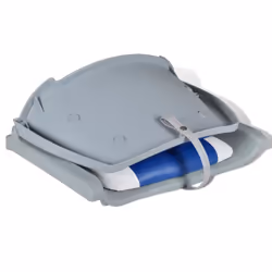 vidaXL 2x Boat Seats Foldable Backrest with Blue-White Pillow Boats Parts