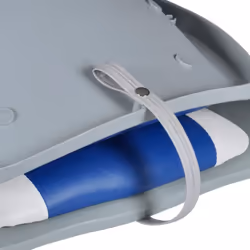 vidaXL 2x Boat Seats Foldable Backrest with Blue-White Pillow Boats Parts - Additional view 4