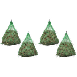vidaXL 4x Hay Nets Round PP Livestock Feeders & Waterers Feeding Bale Hay Net