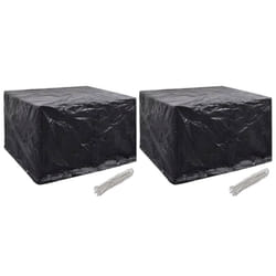 vidaXL 2x Garden Patio Outdoor Backyard Protective Furniture Covers 8 Eyelets