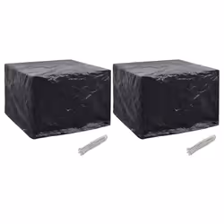 vidaXL 2x Garden Patio Outdoor Backyard Protective Furniture Covers 8 Eyelets