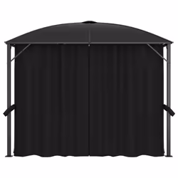 vidaXL Gazebo With Curtains 300cm Anthracite Garden Canopy Shelter Party Tent